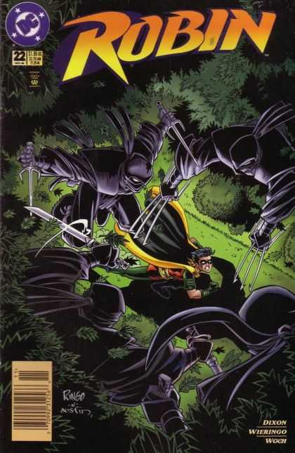 Robin 22 - Mask - Sword - Cape - Trees - Darkness - Mike Wieringo