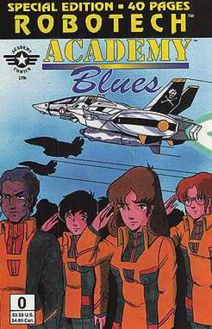 Robotech: Academy Blues 0 - Special Editiom - Aircraft - Salute - Jet - Skull And Cross Bones