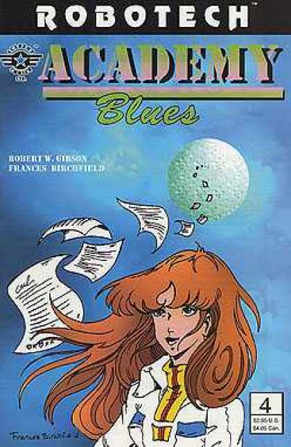 Robotech: Academy Blues 4 - Moon - Many Papers - Gravity - Space Suit - Red Headed Woman
