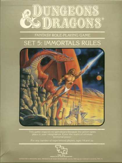 Role Playing Games - Dungeons & Dragons Immortals Rules