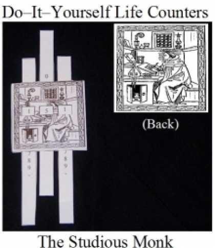 Role Playing Games - Do-it-Yourself Life Counter: The Studious Monk