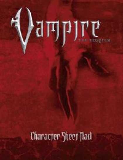 Role Playing Games - Vampire: The Requiem Character Sheet Pad
