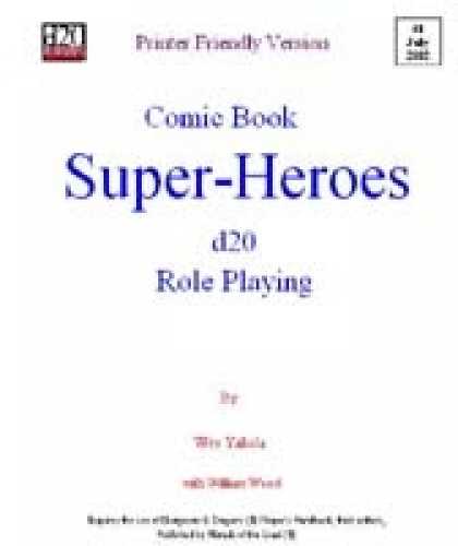 Role Playing Games - Comic Book Super Heroes RPG