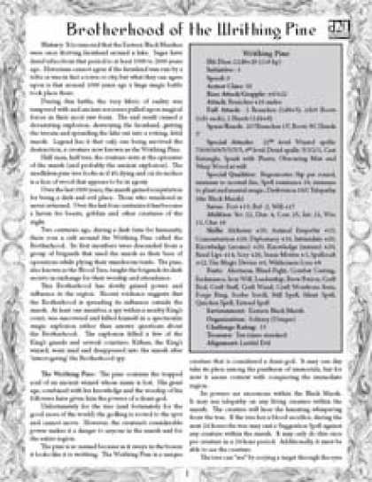 Role Playing Games - Brotherhood of the Writhing Pine