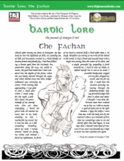 Role Playing Games - Bardic Lore: The Fachan