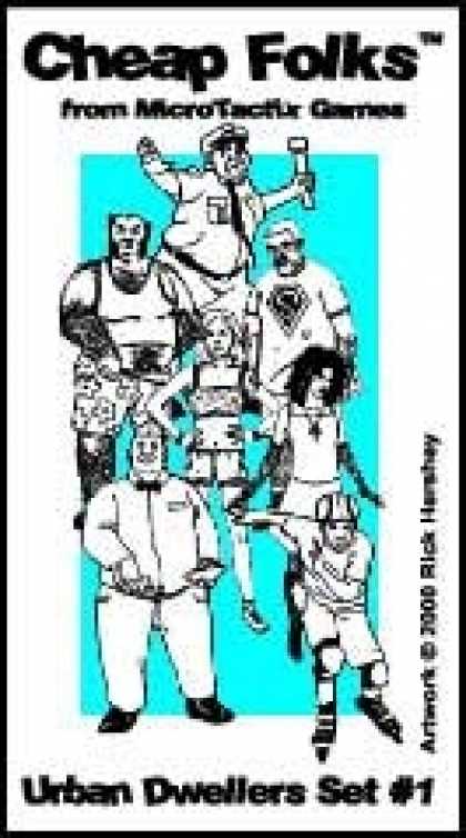 Role Playing Games - Cheepsville USA Urban Dwellers Cardstock Figures