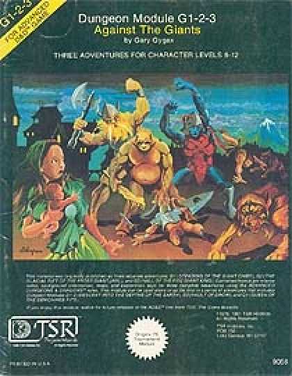 Role Playing Games - G1, G2, & G3 - Against the Giants