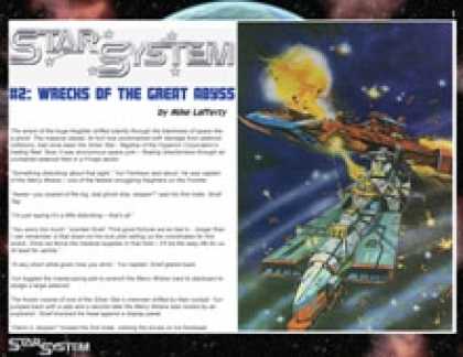 Role Playing Games - Star System (#2) - Wrecks of the Great Abyss
