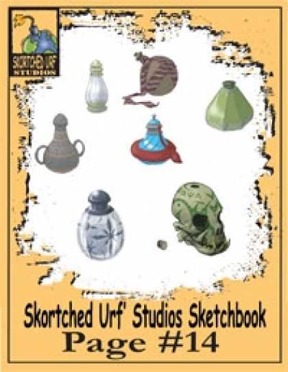 Role Playing Games - Skortched Urf' Studios Sketchbook Page #14: Potion Bottles