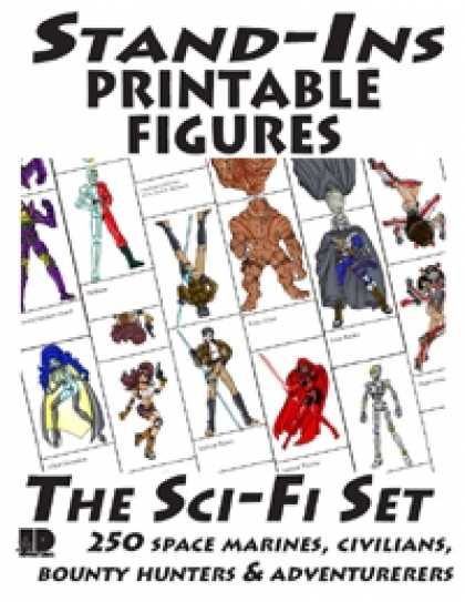 Role Playing Games - Stand-Ins Printable Figures - Sci-Fi Set #1