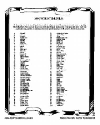 Role Playing Games - 100 Potent Drinks