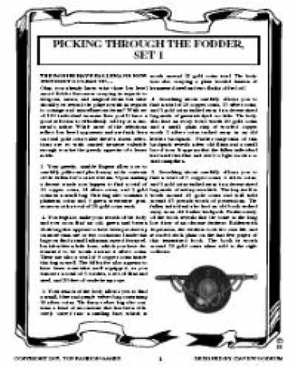 Role Playing Games - Picking Through The Fodder, Set 1