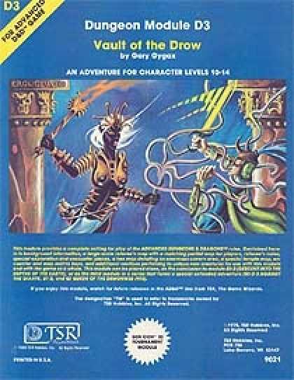 Role Playing Games - D3 - Vault of the Drow