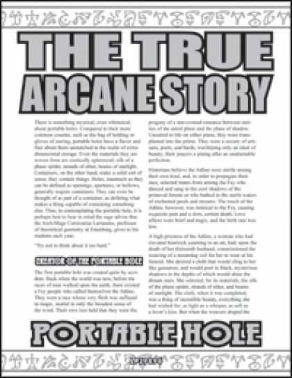 Role Playing Games - The True Arcane Story: Portable Hole
