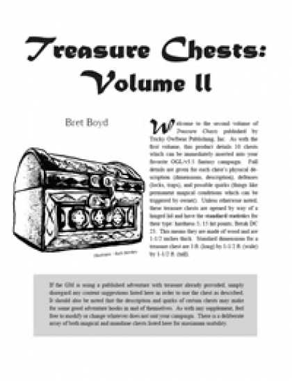 Role Playing Games - Treasure Chests: Volume 2