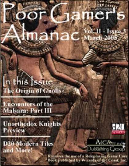 Role Playing Games - Poor Gamer's Almanac (March 2005)