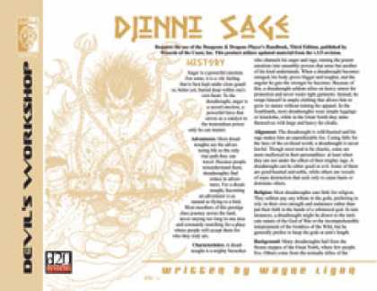 Role Playing Games - Lost Classes: Djinni Sage