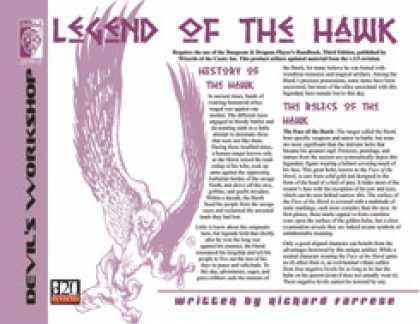 Role Playing Games - Lost Relics: Legend of the Hawk