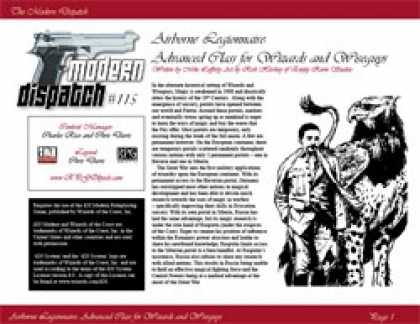 Role Playing Games - Modern Dispatch (#115): Airborne Legionnaire