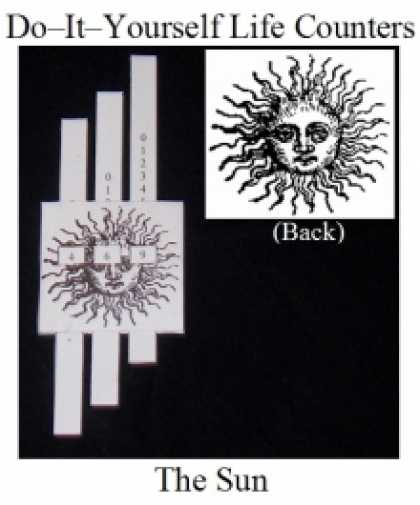 Role Playing Games - Do-it-Yourself Life Counter: Sun