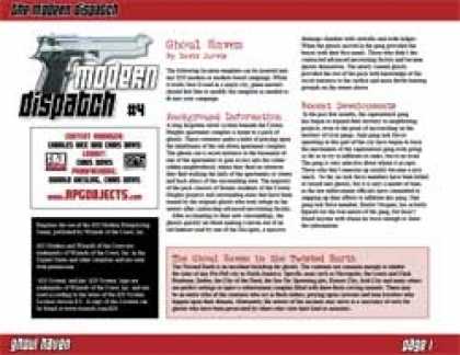Role Playing Games - Modern Dispatch (#4): Ghoul Haven