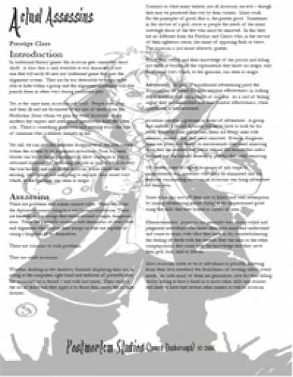 Role Playing Games - Actual Assassin