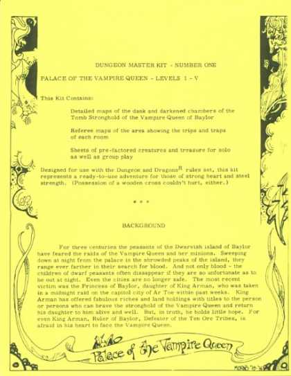 Role Playing Games - Dungeons & Dragons