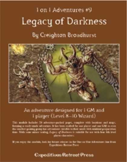 Role Playing Games - 1 on 1 Adventures #9: Legacy of Darkness