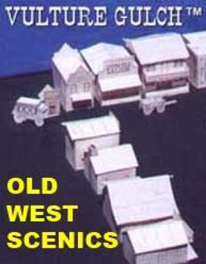 Role Playing Games - Vulture Gulch old west cardstock buildings set