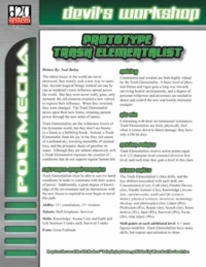 Role Playing Games - Prototype: Trash Elementalist