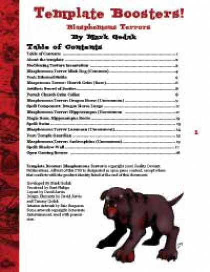 Role Playing Games - RDP: Template Booster, vol 1