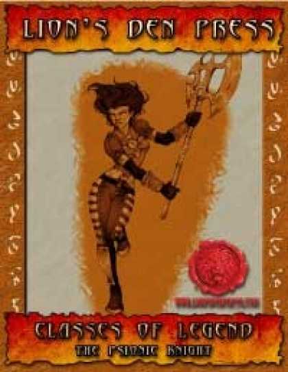 Role Playing Games - Classes of Legend: The Psionic Knight