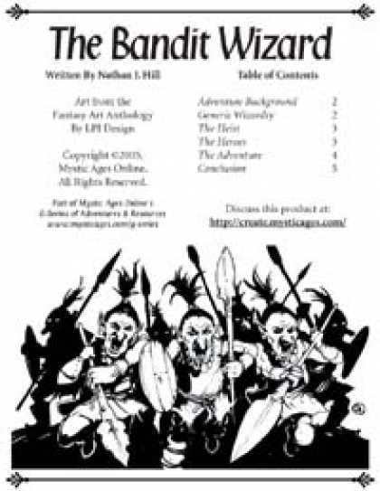 Role Playing Games - The Bandit Wizard
