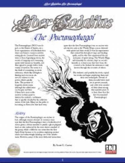 Role Playing Games - Liber Sodalitas: The Pneumaphagoi
