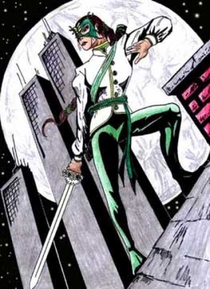 Role Playing Games - Stock Superhero Art (White Samauri)