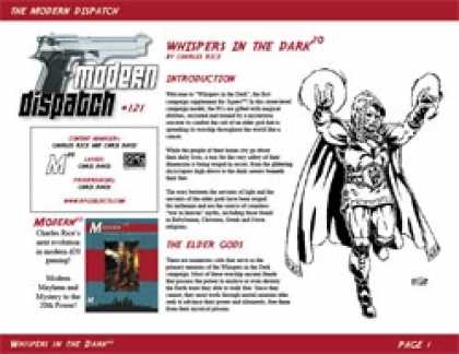 Role Playing Games - Modern Dispatch (#121): Whispers in the Dark<sup>20</sup>