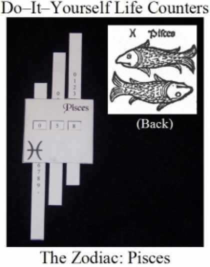 Role Playing Games - Do-it-Yourself Life Counter: Pisces