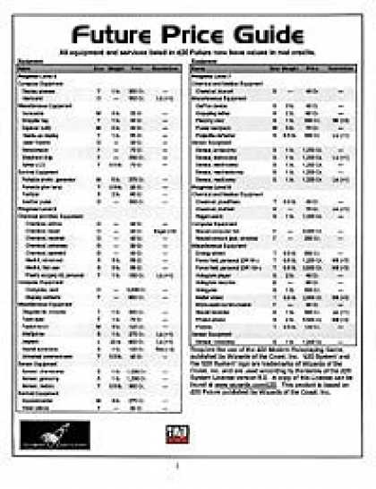 Role Playing Games - Future Price Guide
