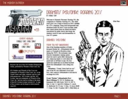 Role Playing Games - Modern Dispatch (#83): Dramatis Personae: Roaring 20?s
