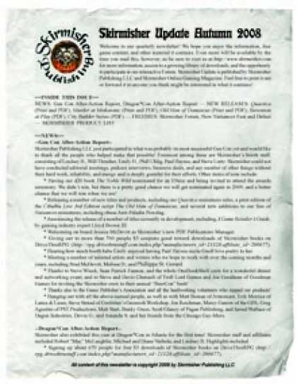 Role Playing Games - Skirmisher Update: Fall 2008