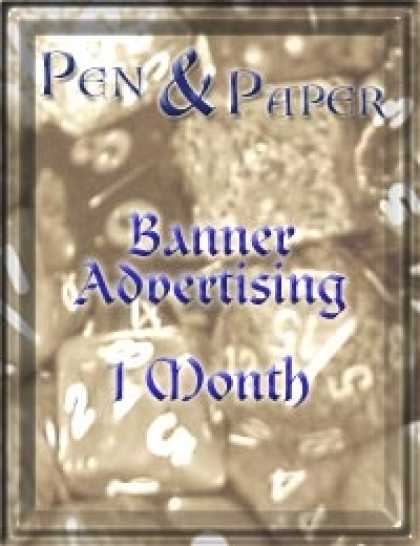 Role Playing Games - Pen & Paper Advertising - 1 Month