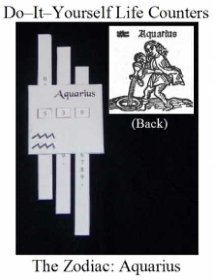 Role Playing Games - Do-it-Yourself Life Counter: Aquarius