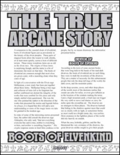 Role Playing Games - The True Arcane Story: Boots of Elvenkind