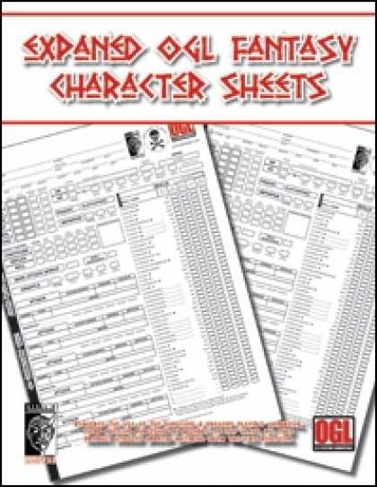 Role Playing Games - Expanded OGL Fantasy Character Sheet