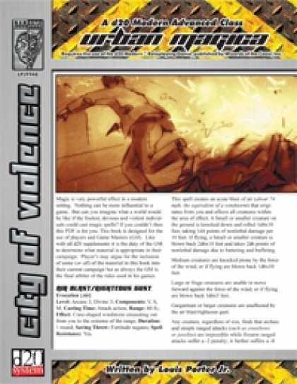 Role Playing Games - Urban Magica