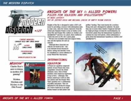 Role Playing Games - Modern Dispatch (#127): Knights of the Sky 1: Allied Powers