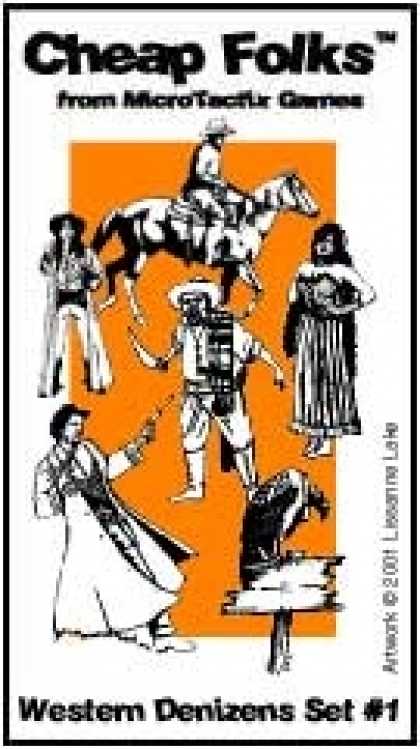 Role Playing Games - Vulture Gulch Western Denizens Cardstock Figures