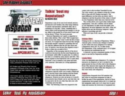Role Playing Games - Modern Dispatch (#9): Talkin? ?bout my Reputation?