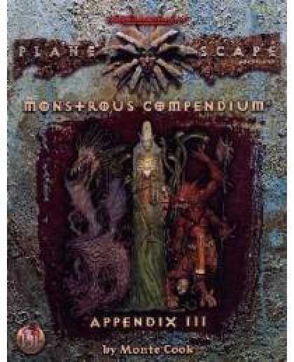 Role Playing Games - Monstrous Compendium Planescape Appendix III