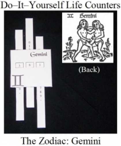 Role Playing Games - Do-it-Yourself Life Counter: Gemini